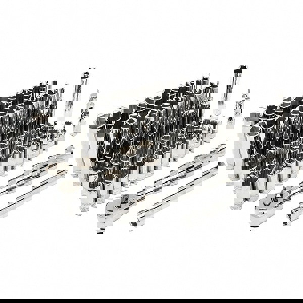 Socket Set: 57 Pc, 1/4 to 7/8